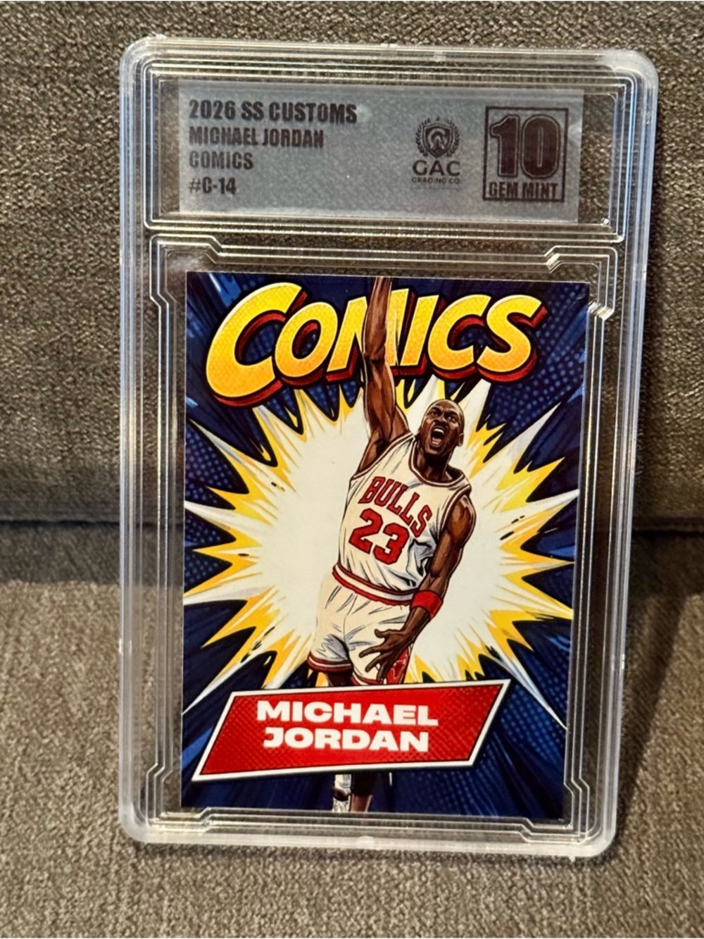 2026 SS Customs Michael Jordan Comics #C-14 GAC 10 Gem Mint